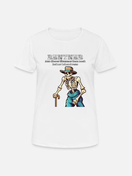 Retraité - T-shirt respirant Femme - blanc