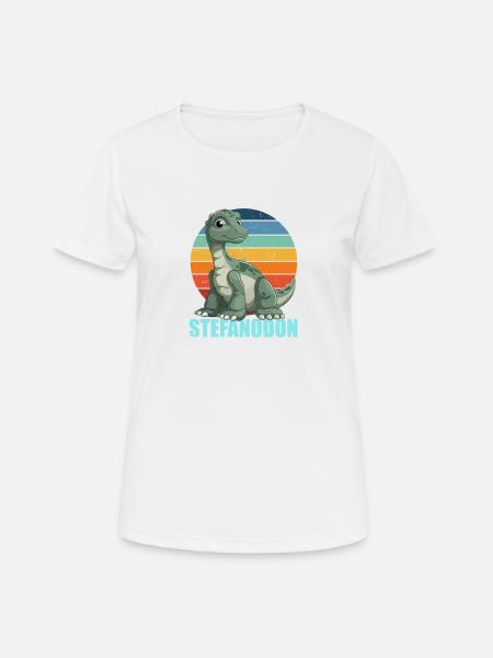Stefanodon Kombination aus Stefan und Iguanodon - Frauen T-Shirt atmungsaktiv - Weiß