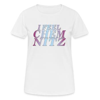 JE ME SENS CHEMNITZ - T-shirt respirant Femme - blanc - Devant - AI Model Female 172 dark (172cm)