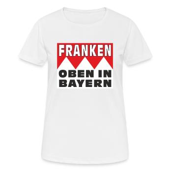 FRANCONIA UP IN BAVARIA - Women's Breathable T-Shirt - white - Front - AI Model Female 172 dark (172cm)