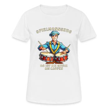 MUSIQUE DE FANFARE - T-shirt respirant Femme - blanc - Devant - AI Model Female 172 dark (172cm)