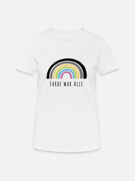 Rainbow - Women's Breathable T-Shirt - white