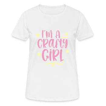 I'm A Crafty Girl 2 - Women's Breathable T-Shirt - white - Front - AI Model Female 172 dark (172cm)