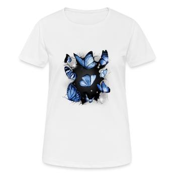 Butterflies Butterfly Insect Insects - Women's Breathable T-Shirt - white - Front - AI Model Female 172 dark (172cm)