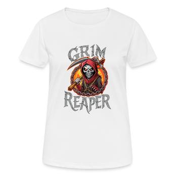 CRÂNE, FAUCHEUSE - T-shirt respirant Femme - blanc - Devant - AI Model Female 172 dark (172cm)