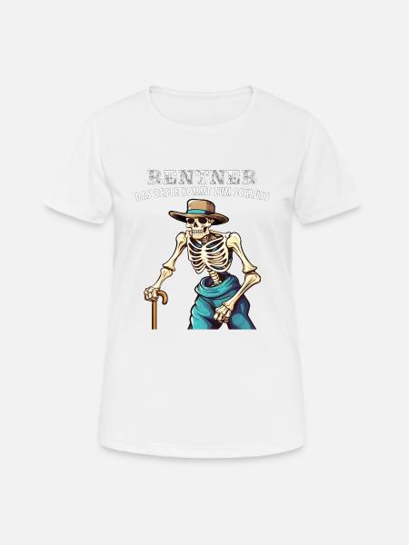 RENTNER DAS BESTE KOMMT ZUM SCHLUSS - Frauen T-Shirt atmungsaktiv - Weiß