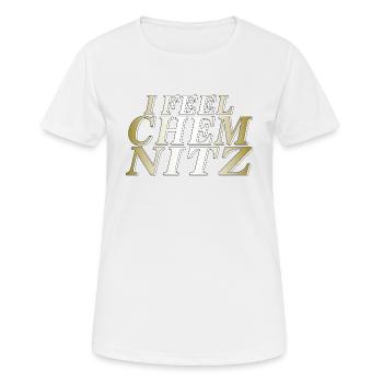 JE ME SENS CHEMNITZ - T-shirt respirant Femme - blanc - Devant - AI Model Female 172 dark (172cm)