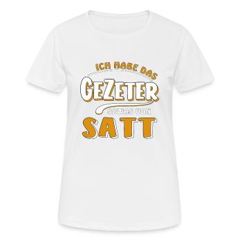J’EN AI MARRE DE LA CLAMEUR - T-shirt respirant Femme - blanc - Devant - AI Model Female 172 dark (172cm)