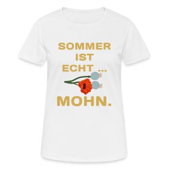 L’été, c’est l’été - T-shirt respirant Femme - blanc - Devant - AI Model Female 172 dark (172cm)
