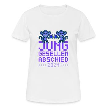Monkey Bachelor Party 2024 Party - Women's Breathable T-Shirt - white - Front - AI Model Female 172 dark (172cm)