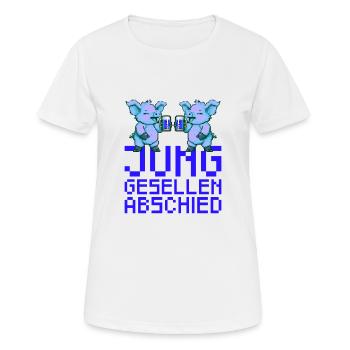 Pig Bachelorette Party Party Bachelor Party - Women's Breathable T-Shirt - white - Front - AI Model Female 172 dark (172cm)