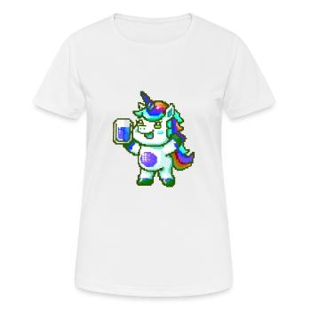 Unicorn Beer Party Celebrate Colorful - Women's Breathable T-Shirt - white - Front - AI Model Female 172 dark (172cm)