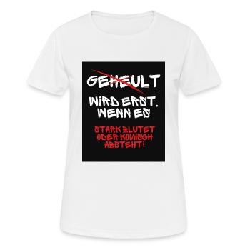 Il n’y a pas de pleurs - T-shirt respirant Femme - blanc - Devant - AI Model Female 172 dark (172cm)