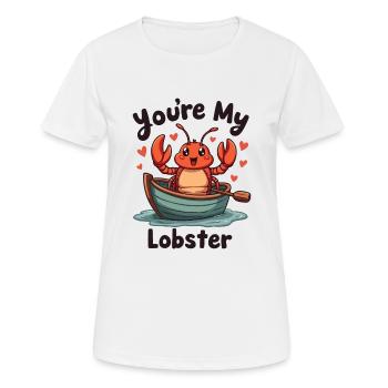 TU ES MON HOMARD - T-shirt respirant Femme - blanc - Devant - AI Model Female 172 dark (172cm)