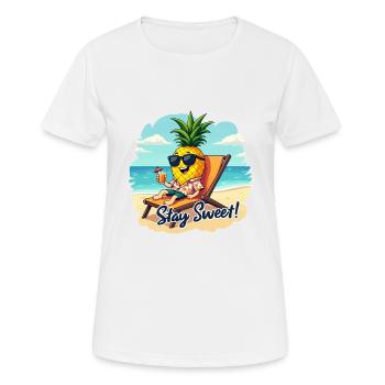 PINEAPPLE - Women's Breathable T-Shirt - white - Front - AI Model Female 172 dark (172cm)