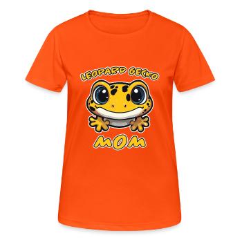 Leopard Gecko Saying Funny Leopard Gecko Gift - Women's Breathable T-Shirt - neon orange - Front - AI Model Female 172 dark (172cm)