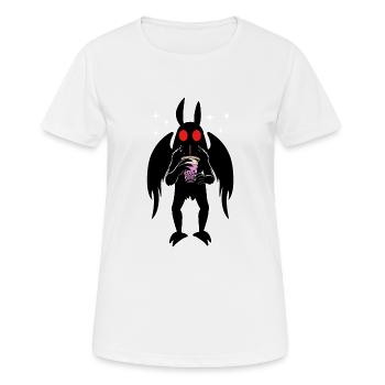 Thé à bulles Mothman - T-shirt respirant Femme - blanc - Devant - AI Model Female 172 dark (172cm)