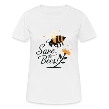 RETTET DIE BIENEN! - Frauen T-Shirt atmungsaktiv - Weiß - Vorne - AI Model Female 172 dark (172cm)
