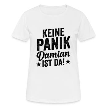 Vorname Damian - Frauen T-Shirt atmungsaktiv - Weiß - Vorne - AI Model Female 172 dark (172cm)