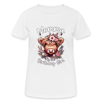 Mommy Of The Birthday Girl - Women's Breathable T-Shirt - white - Front - AI Model Female 172 dark (172cm)