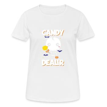 Détaillants de confiserie - T-shirt respirant Femme - blanc - Devant - AI Model Female 172 dark (172cm)