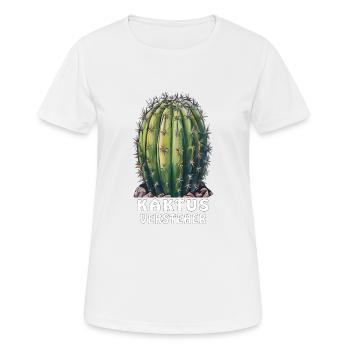 CACTUS UNDERSTANDER - Women's Breathable T-Shirt - white - Front - AI Model Female 172 dark (172cm)