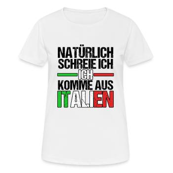 Italien Italiener Vaffanculo - Frauen T-Shirt atmungsaktiv - Weiß - Vorne - AI Model Female 172 dark (172cm)