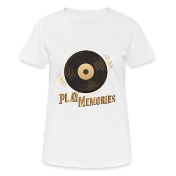 RECORD PLAYERS - Women's Breathable T-Shirt - white - Front - AI Model Female 172 dark (172cm)