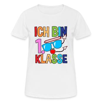 Début de l’inscription à l’école des élèves de première année - T-shirt respirant Femme - blanc - Devant - AI Model Female 172 dark (172cm)