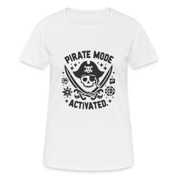 Pirate Mode Activated - Women's Breathable T-Shirt - white - Front - AI Model Female 172 dark (172cm)