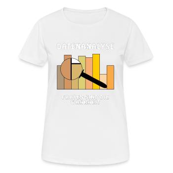 LES FAITS SONT LA VÉRITÉ - T-shirt respirant Femme - blanc - Devant - AI Model Female 172 dark (172cm)