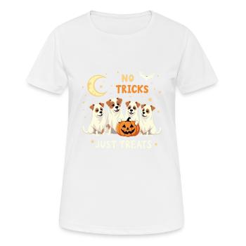 HALLOWEEN, PAS D’ASTUCES, JUSTE DES FRIANDISES - T-shirt respirant Femme - blanc - Devant - AI Model Female 172 dark (172cm)