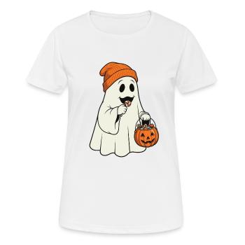 Gespenster Lollipop - Frauen T-Shirt atmungsaktiv - Weiß - Vorne - AI Model Female 172 dark (172cm)