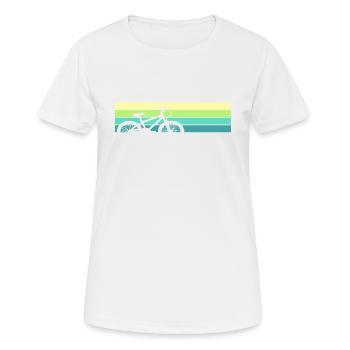 Fahrrad Vintage Radsport - Frauen T-Shirt atmungsaktiv - Weiß - Vorne - AI Model Female 172 dark (172cm)