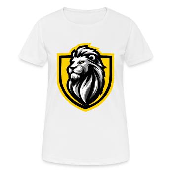 Lion Shield - Women's Breathable T-Shirt - white - Front - AI Model Female 172 dark (172cm)