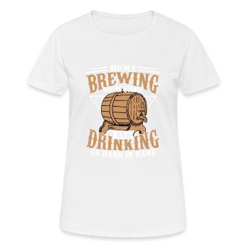 Brassage à domicile où la science et la consommation d’homebrew C - T-shirt respirant Femme - blanc - Devant - AI Model Female 172 dark (172cm)