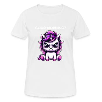 Good Morning - Women's Breathable T-Shirt - white - Front - AI Model Female 172 dark (172cm)