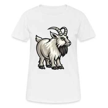 Capricorne - T-shirt respirant Femme - blanc - Devant - AI Model Female 172 dark (172cm)