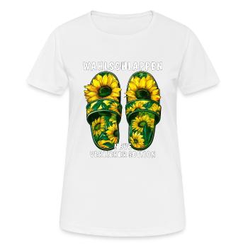 ELECTION SLIPPERS NEW LOSERS EDITION - Women's Breathable T-Shirt - white - Front - AI Model Female 172 dark (172cm)