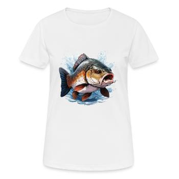 CARP - Women's Breathable T-Shirt - white - Front - AI Model Female 172 dark (172cm)