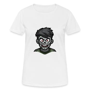 Zombie Halloween Creepy - Women's Breathable T-Shirt - white - Front - AI Model Female 172 dark (172cm)