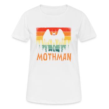 Papillon de nuit rétro - T-shirt respirant Femme - blanc - Devant - AI Model Female 172 dark (172cm)