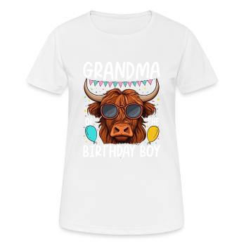 Grandma Of The Birthday Boy - Frauen T-Shirt atmungsaktiv - Weiß - Vorne - AI Model Female 172 dark (172cm)
