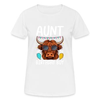 Aunt Of The Birthday Boy - Women's Breathable T-Shirt - white - Front - AI Model Female 172 dark (172cm)
