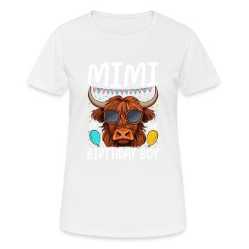 Mimi du garçon d’anniversaire - T-shirt respirant Femme - blanc - Devant - AI Model Female 172 dark (172cm)