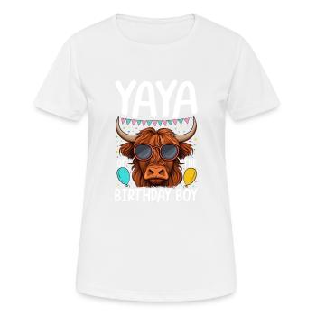 Yaya Of The Birthday Boy - Women's Breathable T-Shirt - white - Front - AI Model Female 172 dark (172cm)