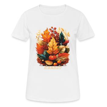 AUTOMNE - T-shirt respirant Femme - blanc - Devant - AI Model Female 172 dark (172cm)
