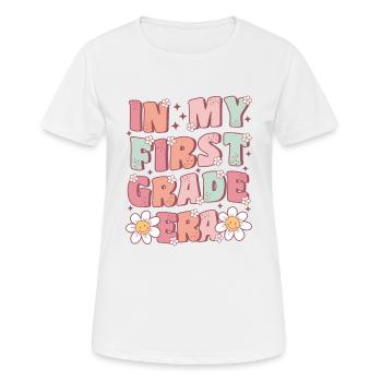 In My First Grade Era Groovy 1st Grade - Women's Breathable T-Shirt - white - Front - AI Model Female 172 dark (172cm)