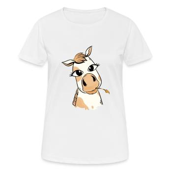 Pony Horse Horses Horse Head - Women's Breathable T-Shirt - white - Front - AI Model Female 172 dark (172cm)