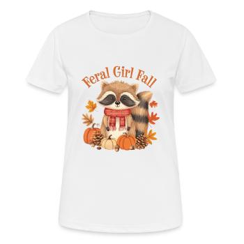 Feral girl Fall - Women's Breathable T-Shirt - white - Front - AI Model Female 172 dark (172cm)